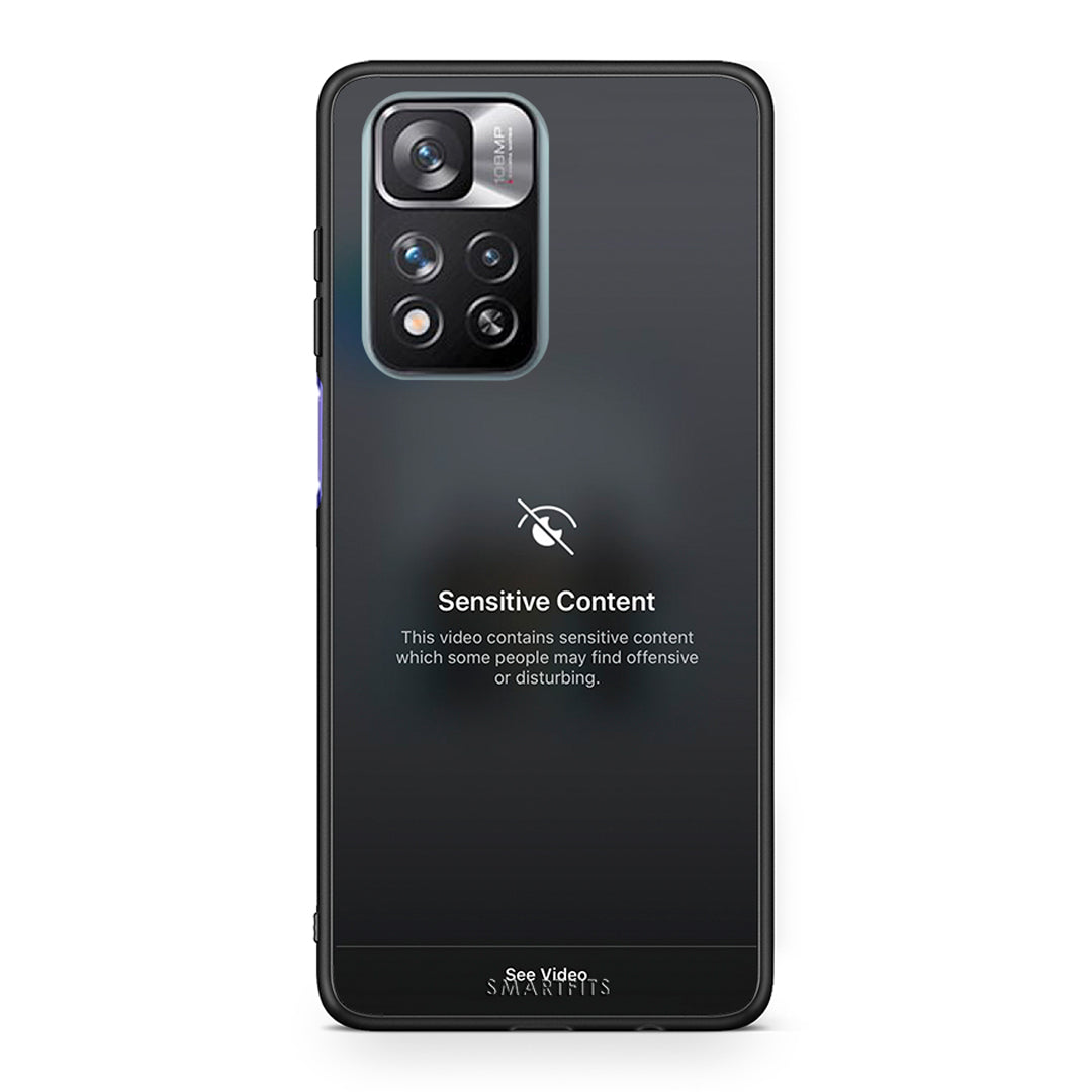 Xiaomi Redmi Note 11 Pro/11 Pro+ Sensitive Content θήκη από τη Smartfits με σχέδιο στο πίσω μέρος και μαύρο περίβλημα | Smartphone case with colorful back and black bezels by Smartfits