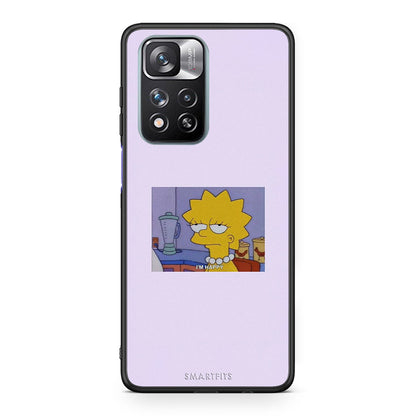 Xiaomi Redmi Note 11 Pro/11 Pro+ So Happy θήκη από τη Smartfits με σχέδιο στο πίσω μέρος και μαύρο περίβλημα | Smartphone case with colorful back and black bezels by Smartfits