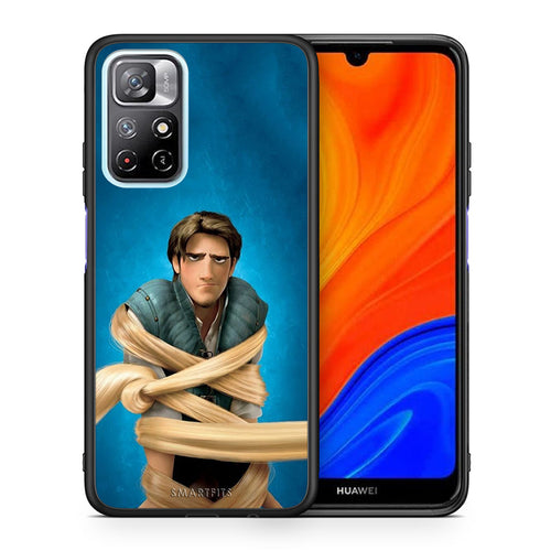 Θήκη Αγίου Βαλεντίνου Xiaomi Redmi Note 11 Pro / 11 Pro+ Tangled 1 από τη Smartfits με σχέδιο στο πίσω μέρος και μαύρο περίβλημα | Xiaomi Redmi Note 11 Pro / 11 Pro+ Tangled 1 case with colorful back and black bezels