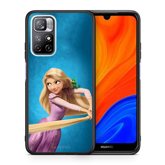 Θήκη Αγίου Βαλεντίνου Xiaomi Redmi Note 11 Pro / 11 Pro+ Tangled 2 από τη Smartfits με σχέδιο στο πίσω μέρος και μαύρο περίβλημα | Xiaomi Redmi Note 11 Pro / 11 Pro+ Tangled 2 case with colorful back and black bezels