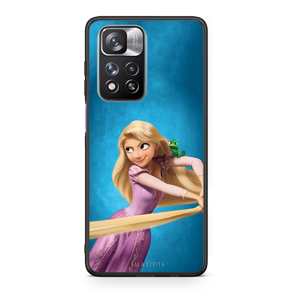 Xiaomi Redmi Note 11 Pro / 11 Pro+ Tangled 2 Θήκη Αγίου Βαλεντίνου από τη Smartfits με σχέδιο στο πίσω μέρος και μαύρο περίβλημα | Smartphone case with colorful back and black bezels by Smartfits