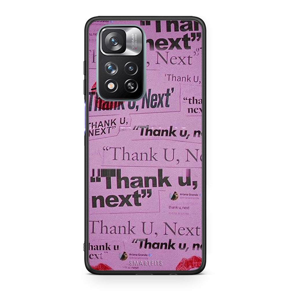 Xiaomi Redmi Note 11 Pro / 11 Pro+ Thank You Next Θήκη Αγίου Βαλεντίνου από τη Smartfits με σχέδιο στο πίσω μέρος και μαύρο περίβλημα | Smartphone case with colorful back and black bezels by Smartfits