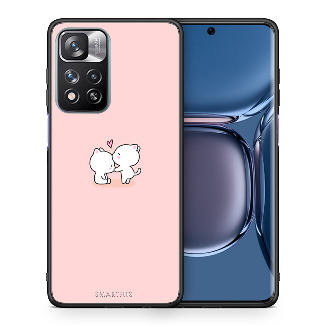 Θήκη Xiaomi Redmi Note 11 Pro/11 Pro+ Love Valentine από τη Smartfits με σχέδιο στο πίσω μέρος και μαύρο περίβλημα | Xiaomi Redmi Note 11 Pro/11 Pro+ Love Valentine case with colorful back and black bezels
