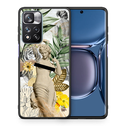 Θήκη Xiaomi Redmi Note 11 Pro/11 Pro+ Woman Statue από τη Smartfits με σχέδιο στο πίσω μέρος και μαύρο περίβλημα | Xiaomi Redmi Note 11 Pro/11 Pro+ Woman Statue case with colorful back and black bezels