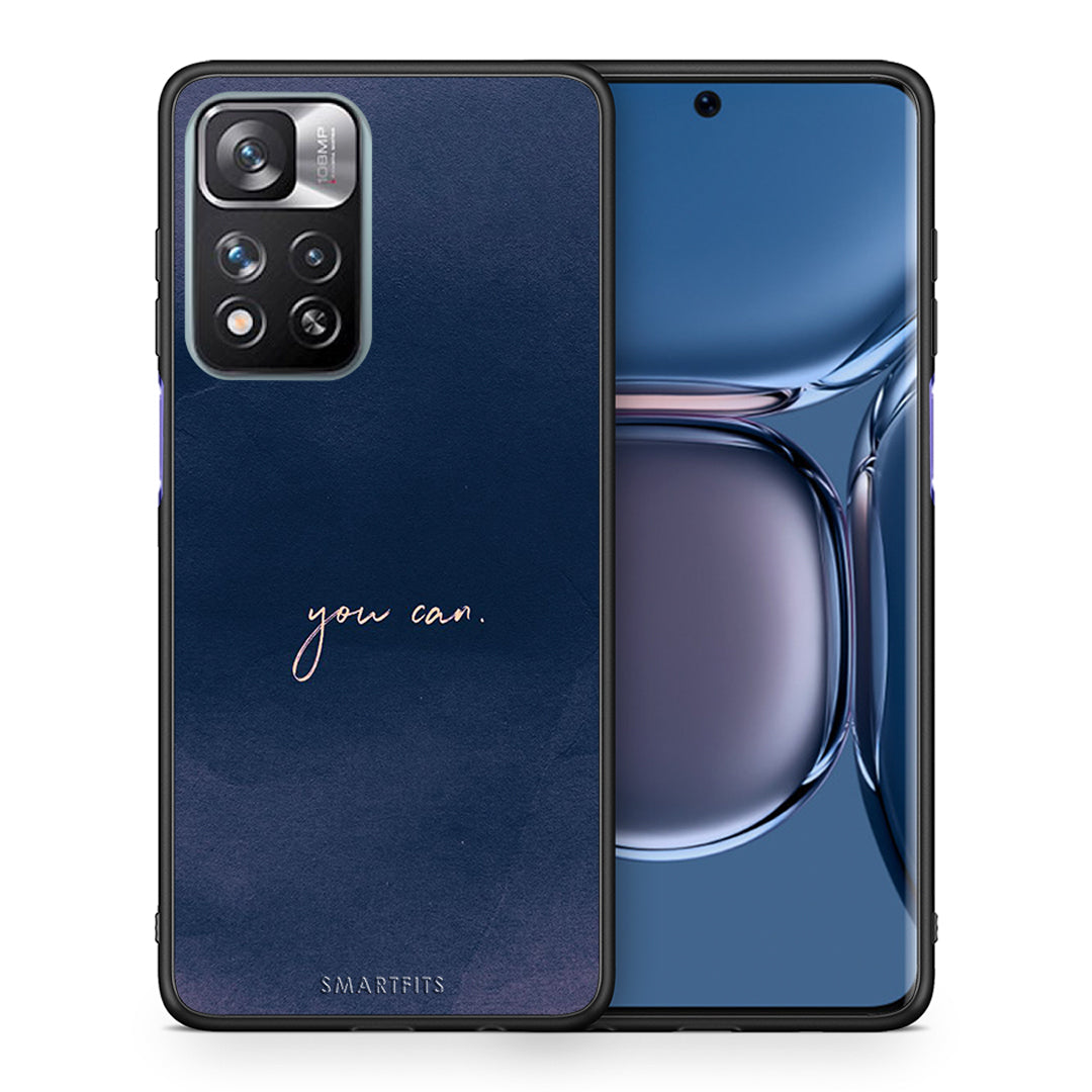 Θήκη Xiaomi Redmi Note 11 Pro/11 Pro+ You Can από τη Smartfits με σχέδιο στο πίσω μέρος και μαύρο περίβλημα | Xiaomi Redmi Note 11 Pro/11 Pro+ You Can case with colorful back and black bezels