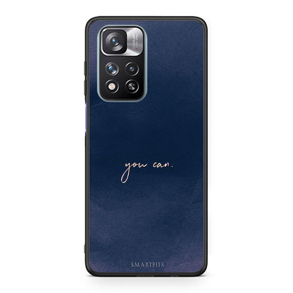 Xiaomi Redmi Note 11 Pro/11 Pro+ You Can θήκη από τη Smartfits με σχέδιο στο πίσω μέρος και μαύρο περίβλημα | Smartphone case with colorful back and black bezels by Smartfits