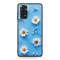 Thumbnail for Xiaomi Redmi Note 11 Real Daisies θήκη από τη Smartfits με σχέδιο στο πίσω μέρος και μαύρο περίβλημα | Smartphone case with colorful back and black bezels by Smartfits