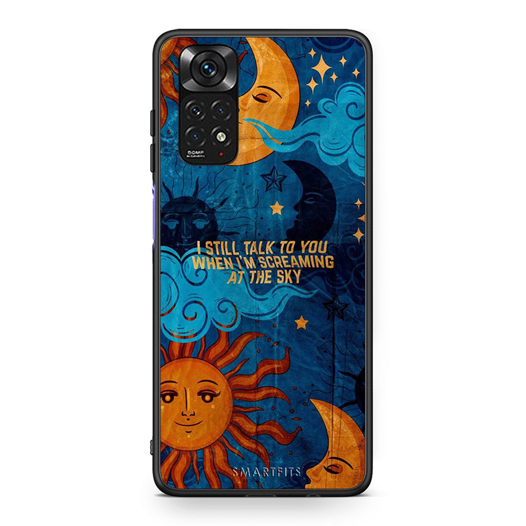 Xiaomi Redmi Note 11 Screaming Sky θήκη από τη Smartfits με σχέδιο στο πίσω μέρος και μαύρο περίβλημα | Smartphone case with colorful back and black bezels by Smartfits