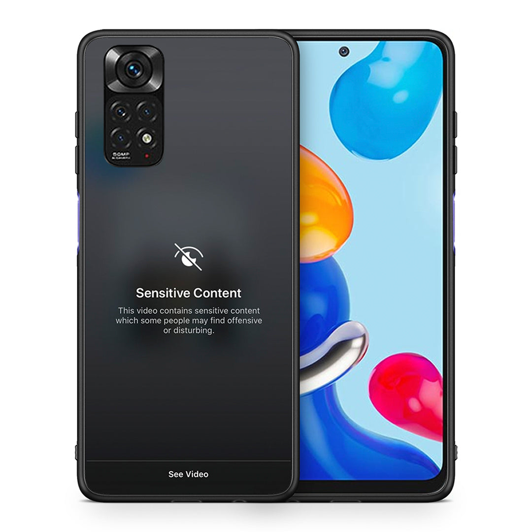 Θήκη Xiaomi Redmi Note 11 Sensitive Content από τη Smartfits με σχέδιο στο πίσω μέρος και μαύρο περίβλημα | Xiaomi Redmi Note 11 Sensitive Content case with colorful back and black bezels