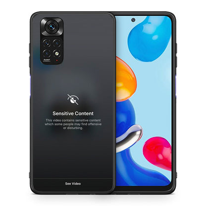 Θήκη Xiaomi Redmi Note 11 Sensitive Content από τη Smartfits με σχέδιο στο πίσω μέρος και μαύρο περίβλημα | Xiaomi Redmi Note 11 Sensitive Content case with colorful back and black bezels