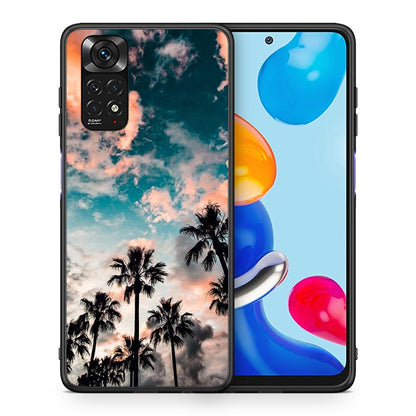 Θήκη Xiaomi Redmi Note 11 Sky Summer από τη Smartfits με σχέδιο στο πίσω μέρος και μαύρο περίβλημα | Xiaomi Redmi Note 11 Sky Summer case with colorful back and black bezels