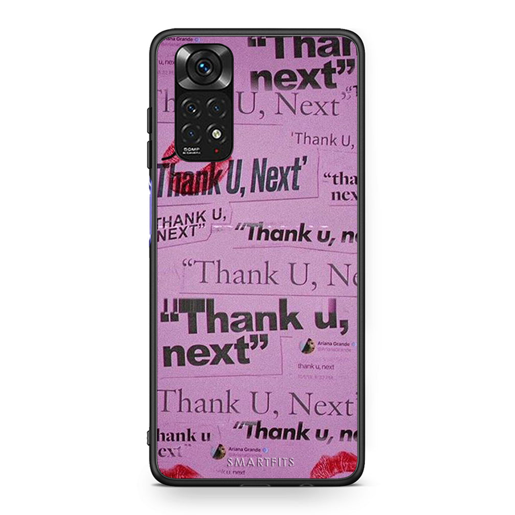 Xiaomi Redmi Note 11 Thank You Next Θήκη Αγίου Βαλεντίνου από τη Smartfits με σχέδιο στο πίσω μέρος και μαύρο περίβλημα | Smartphone case with colorful back and black bezels by Smartfits