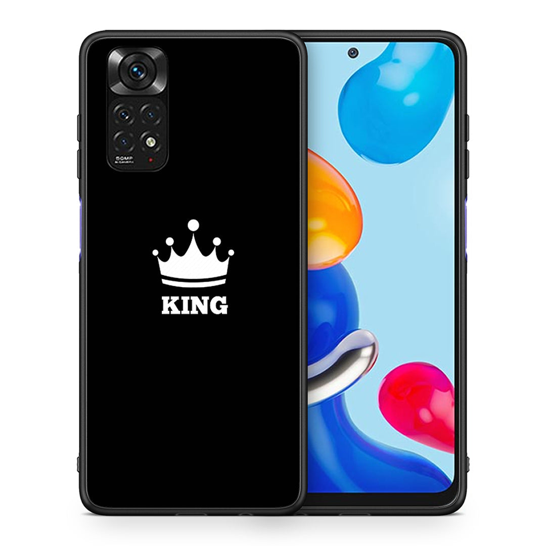 Θήκη Xiaomi Redmi Note 11 King Valentine από τη Smartfits με σχέδιο στο πίσω μέρος και μαύρο περίβλημα | Xiaomi Redmi Note 11 King Valentine case with colorful back and black bezels