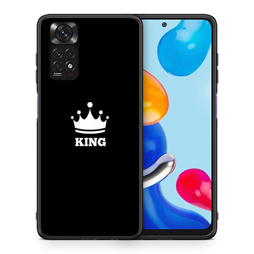 Θήκη Xiaomi Redmi Note 11 King Valentine από τη Smartfits με σχέδιο στο πίσω μέρος και μαύρο περίβλημα | Xiaomi Redmi Note 11 King Valentine case with colorful back and black bezels