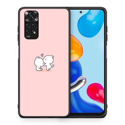 Θήκη Xiaomi Redmi Note 11 Love Valentine από τη Smartfits με σχέδιο στο πίσω μέρος και μαύρο περίβλημα | Xiaomi Redmi Note 11 Love Valentine case with colorful back and black bezels