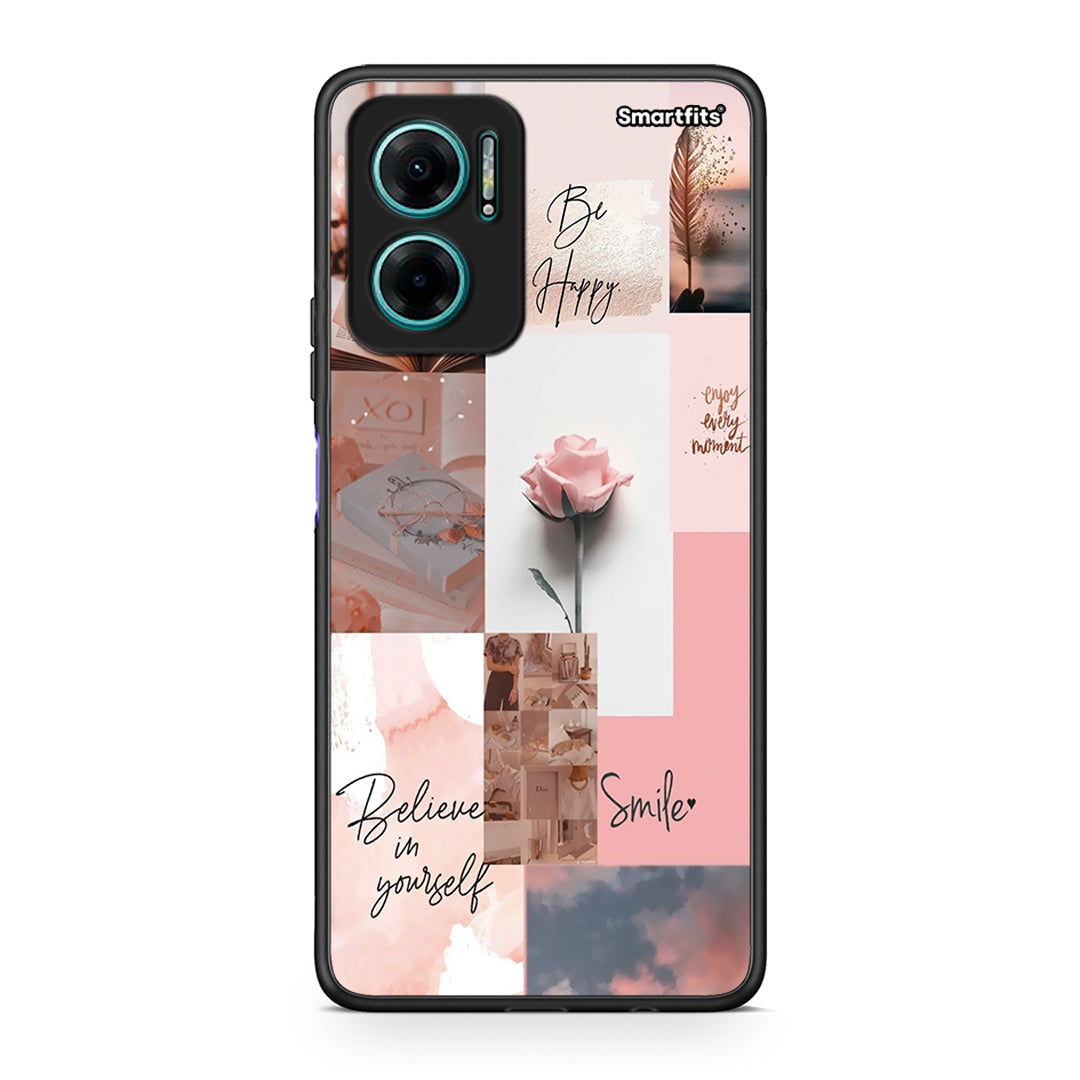 Xiaomi Redmi Note 11E Aesthetic Collage θήκη από τη Smartfits με σχέδιο στο πίσω μέρος και μαύρο περίβλημα | Smartphone case with colorful back and black bezels by Smartfits