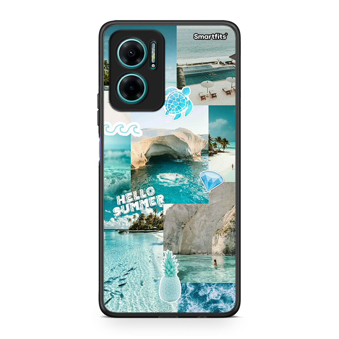 Xiaomi Redmi Note 11E Aesthetic Summer Θήκη από τη Smartfits με σχέδιο στο πίσω μέρος και μαύρο περίβλημα | Smartphone case with colorful back and black bezels by Smartfits
