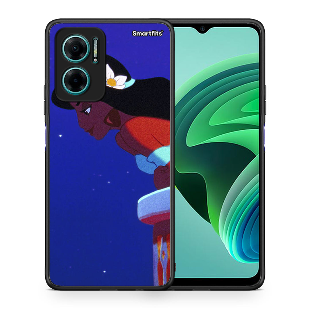 Θήκη Xiaomi Redmi Note 11E Alladin And Jasmine Love 2 από τη Smartfits με σχέδιο στο πίσω μέρος και μαύρο περίβλημα | Xiaomi Redmi Note 11E Alladin And Jasmine Love 2 case with colorful back and black bezels