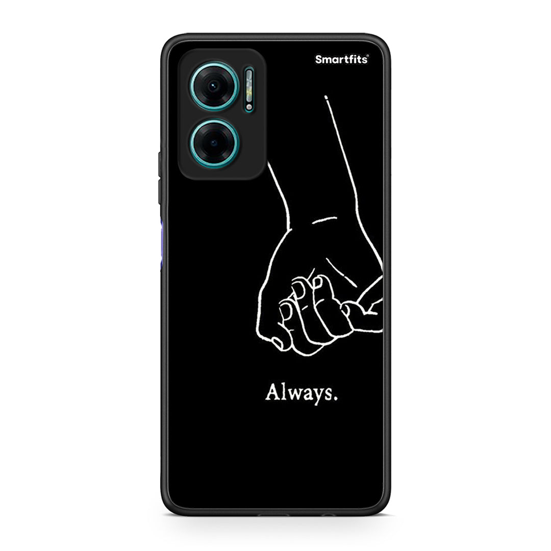 Xiaomi Redmi Note 11E Always & Forever 1 Θήκη Αγίου Βαλεντίνου από τη Smartfits με σχέδιο στο πίσω μέρος και μαύρο περίβλημα | Smartphone case with colorful back and black bezels by Smartfits