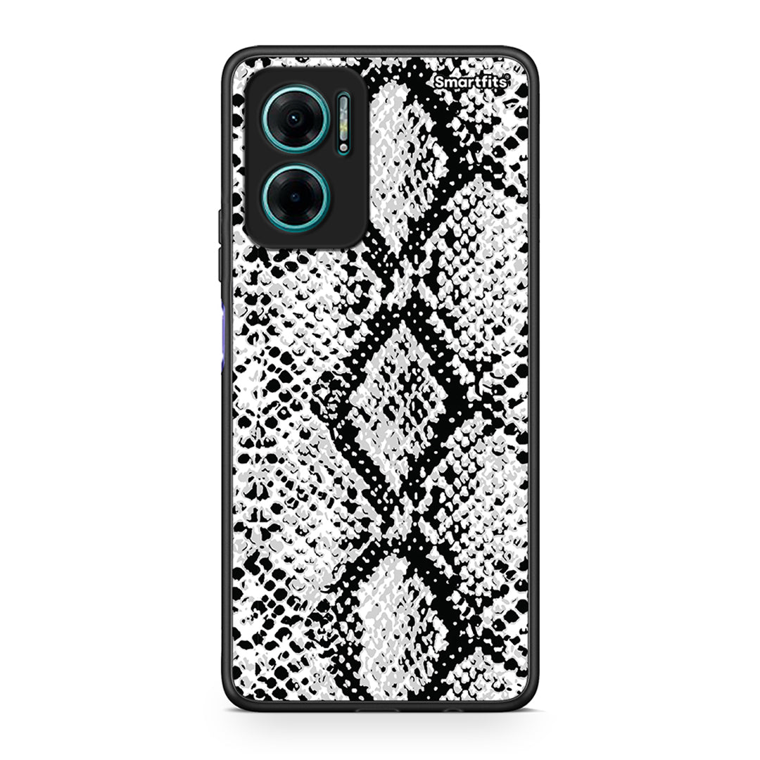 24 - Xiaomi Redmi Note 11E White Snake Animal case, cover, bumper