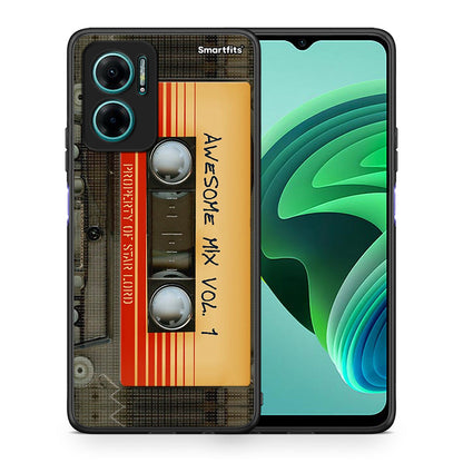 Θήκη Xiaomi Redmi Note 11E Awesome Mix από τη Smartfits με σχέδιο στο πίσω μέρος και μαύρο περίβλημα | Xiaomi Redmi Note 11E Awesome Mix case with colorful back and black bezels