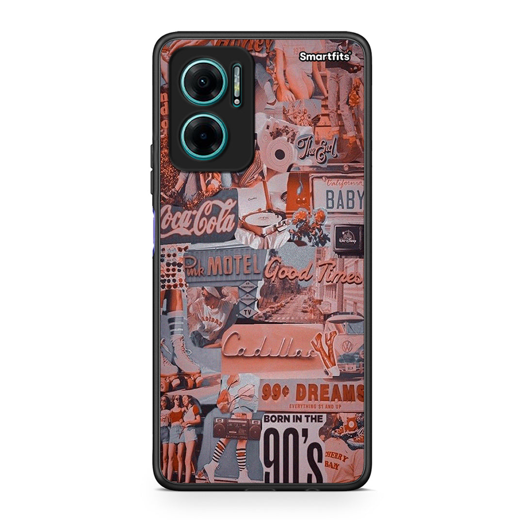 Xiaomi Redmi Note 11E Born In 90s θήκη από τη Smartfits με σχέδιο στο πίσω μέρος και μαύρο περίβλημα | Smartphone case with colorful back and black bezels by Smartfits
