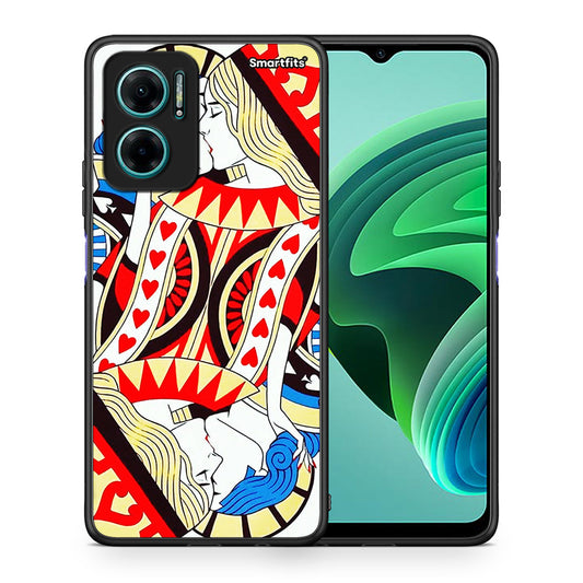 Θήκη Xiaomi Redmi Note 11E Card Love από τη Smartfits με σχέδιο στο πίσω μέρος και μαύρο περίβλημα | Xiaomi Redmi Note 11E Card Love case with colorful back and black bezels