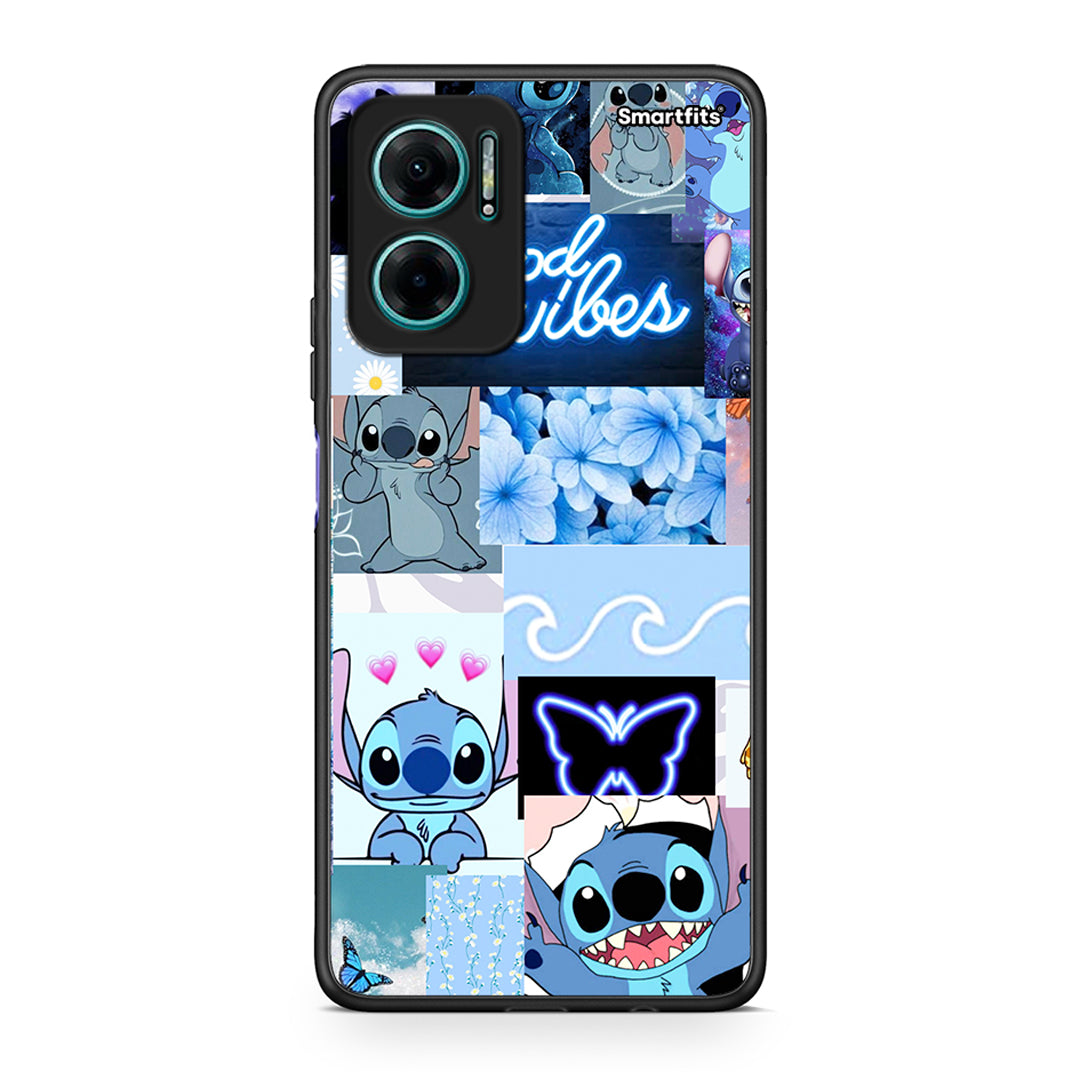 Xiaomi Redmi Note 11E Collage Good Vibes Θήκη Αγίου Βαλεντίνου από τη Smartfits με σχέδιο στο πίσω μέρος και μαύρο περίβλημα | Smartphone case with colorful back and black bezels by Smartfits