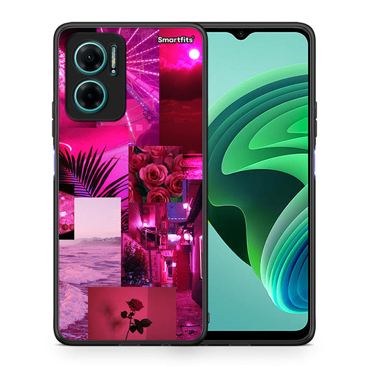 Collage Red Roses - Xiaomi Redmi Note 11E θήκη