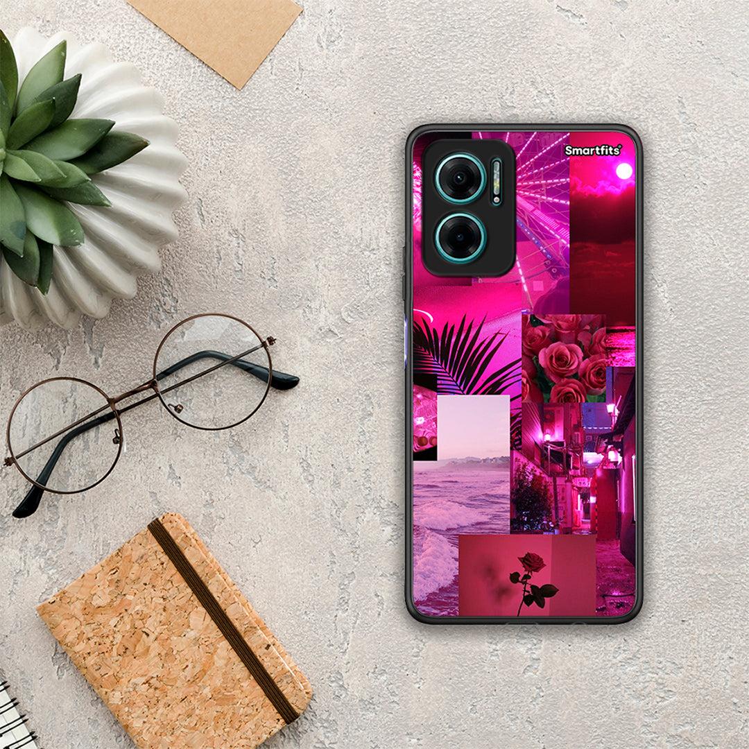 Collage Red Roses - Xiaomi Redmi Note 11E θήκη