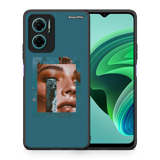 Θήκη Xiaomi Redmi Note 11E Cry An Ocean από τη Smartfits με σχέδιο στο πίσω μέρος και μαύρο περίβλημα | Xiaomi Redmi Note 11E Cry An Ocean case with colorful back and black bezels