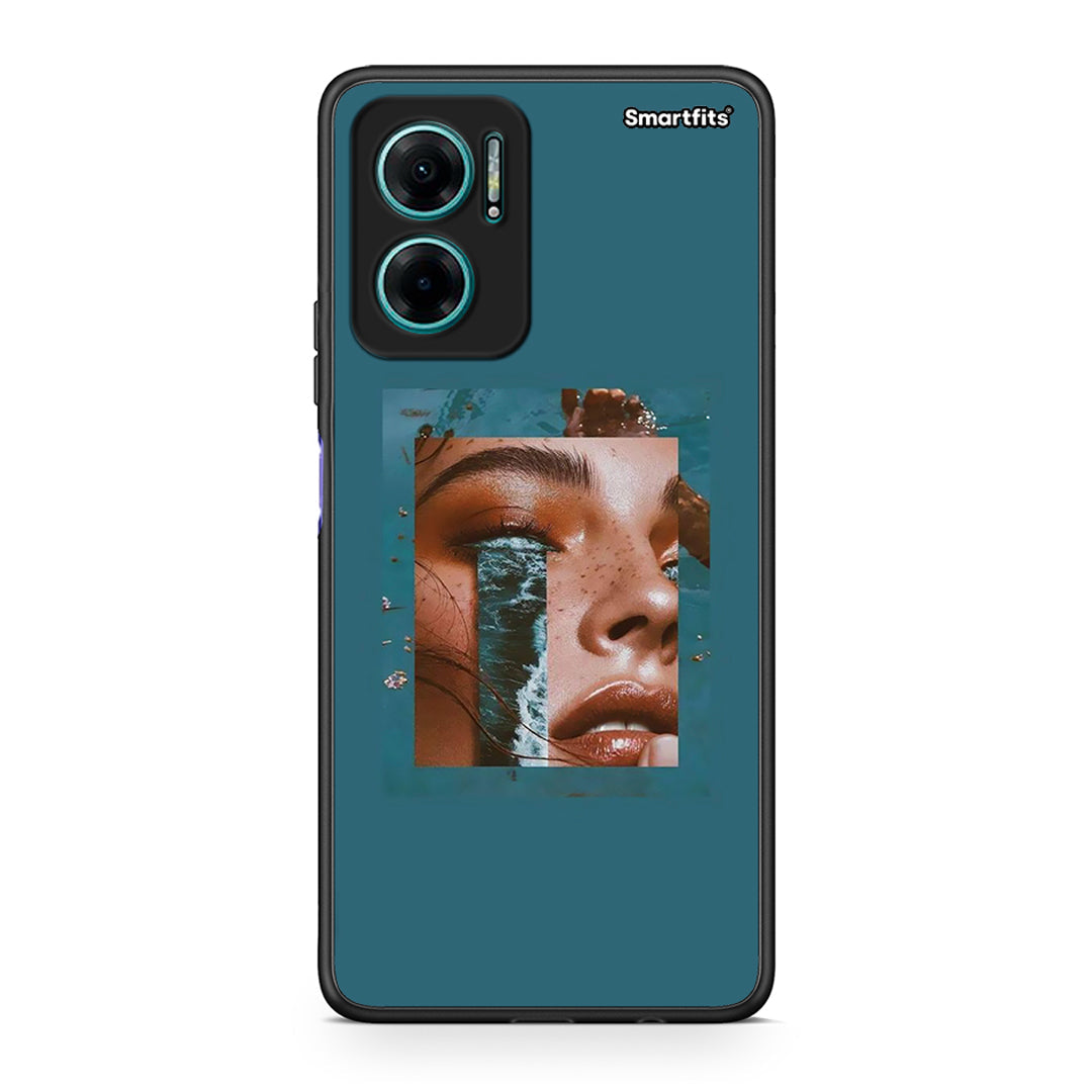 Xiaomi Redmi Note 11E Cry An Ocean θήκη από τη Smartfits με σχέδιο στο πίσω μέρος και μαύρο περίβλημα | Smartphone case with colorful back and black bezels by Smartfits