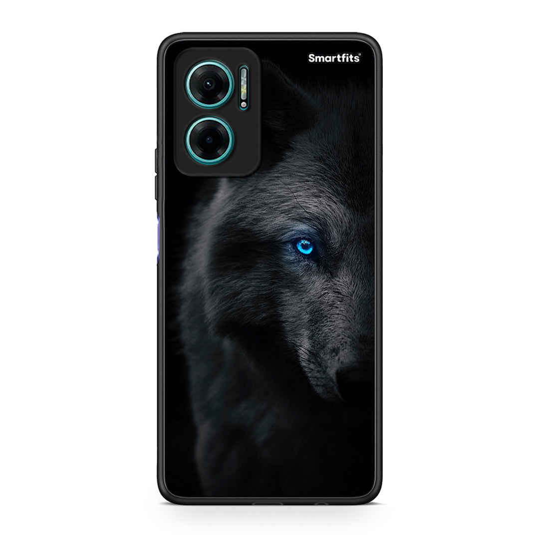 Xiaomi Redmi Note 11E Dark Wolf θήκη από τη Smartfits με σχέδιο στο πίσω μέρος και μαύρο περίβλημα | Smartphone case with colorful back and black bezels by Smartfits