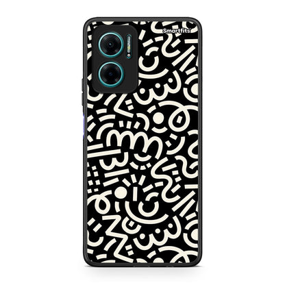 Xiaomi Redmi Note 11E Doodle Art Θήκη από τη Smartfits με σχέδιο στο πίσω μέρος και μαύρο περίβλημα | Smartphone case with colorful back and black bezels by Smartfits