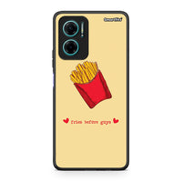 Thumbnail for Xiaomi Redmi Note 11E Fries Before Guys Θήκη Αγίου Βαλεντίνου από τη Smartfits με σχέδιο στο πίσω μέρος και μαύρο περίβλημα | Smartphone case with colorful back and black bezels by Smartfits