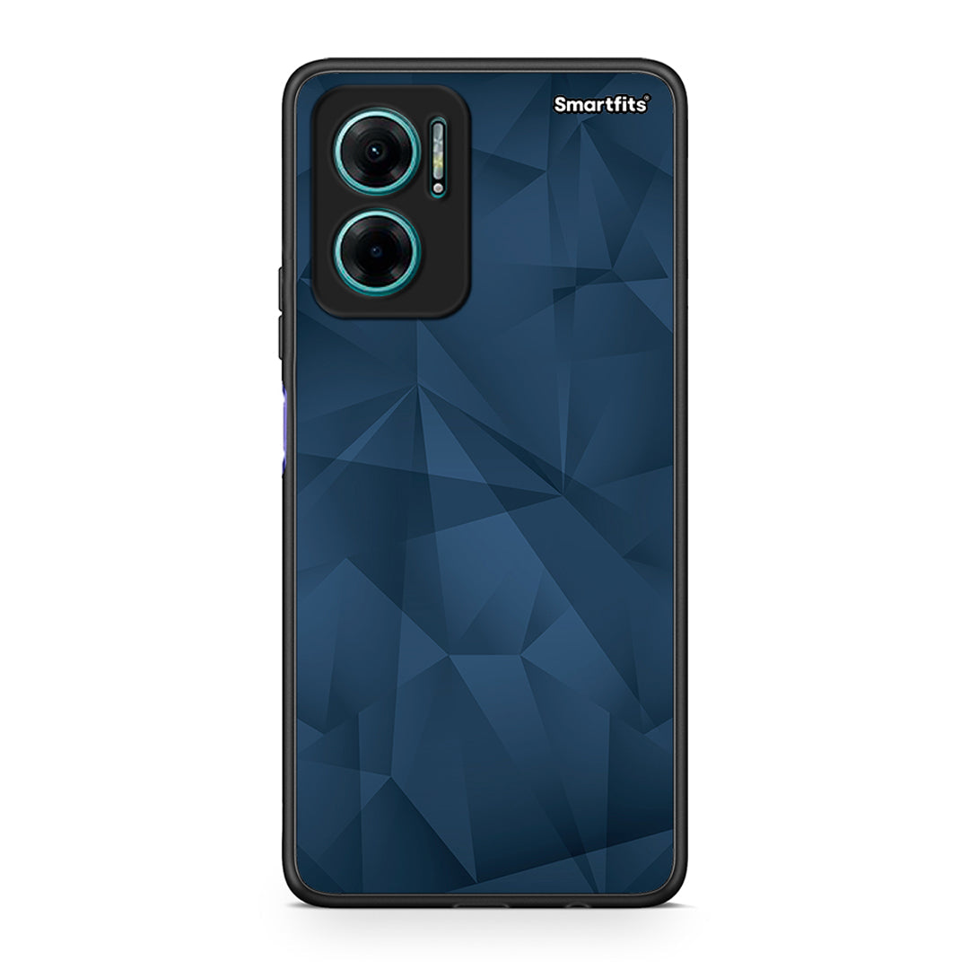 39 - Xiaomi Redmi Note 11E Blue Abstract Geometric case, cover, bumper