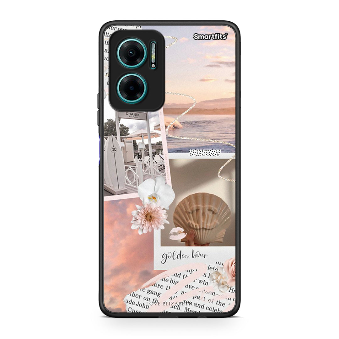 Xiaomi Redmi Note 11E Golden Hour Θήκη Αγίου Βαλεντίνου από τη Smartfits με σχέδιο στο πίσω μέρος και μαύρο περίβλημα | Smartphone case with colorful back and black bezels by Smartfits