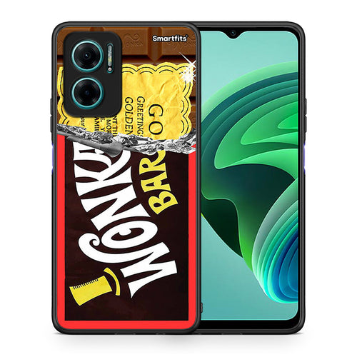 Θήκη Xiaomi Redmi Note 11E Golden Ticket από τη Smartfits με σχέδιο στο πίσω μέρος και μαύρο περίβλημα | Xiaomi Redmi Note 11E Golden Ticket case with colorful back and black bezels