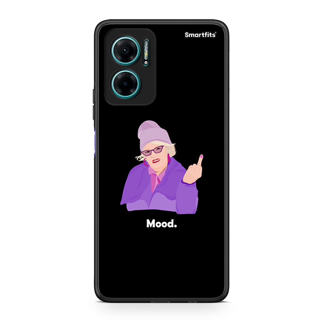 Xiaomi Redmi Note 11E Grandma Mood Black θήκη από τη Smartfits με σχέδιο στο πίσω μέρος και μαύρο περίβλημα | Smartphone case with colorful back and black bezels by Smartfits
