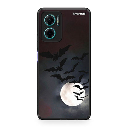 Xiaomi Redmi Note 11E Halloween Bat Night Θήκη από τη Smartfits με σχέδιο στο πίσω μέρος και μαύρο περίβλημα | Smartphone case with colorful back and black bezels by Smartfits