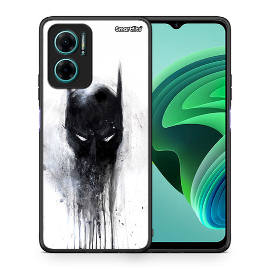 Θήκη Xiaomi Redmi Note 11E Paint Bat Hero από τη Smartfits με σχέδιο στο πίσω μέρος και μαύρο περίβλημα | Xiaomi Redmi Note 11E Paint Bat Hero case with colorful back and black bezels