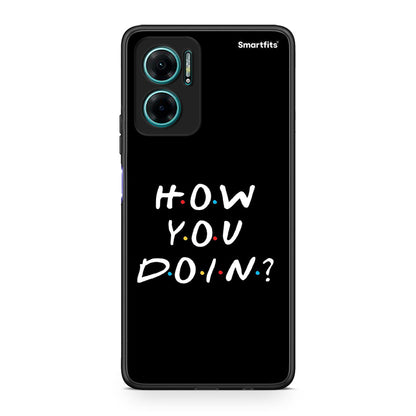 Xiaomi Redmi Note 11E How You Doin θήκη από τη Smartfits με σχέδιο στο πίσω μέρος και μαύρο περίβλημα | Smartphone case with colorful back and black bezels by Smartfits