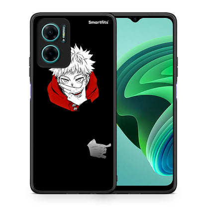 Θήκη Xiaomi Redmi Note 11E Itadori Anime από τη Smartfits με σχέδιο στο πίσω μέρος και μαύρο περίβλημα | Xiaomi Redmi Note 11E Itadori Anime case with colorful back and black bezels