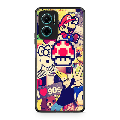 Xiaomi Redmi Note 11E Love The 90s θήκη από τη Smartfits με σχέδιο στο πίσω μέρος και μαύρο περίβλημα | Smartphone case with colorful back and black bezels by Smartfits