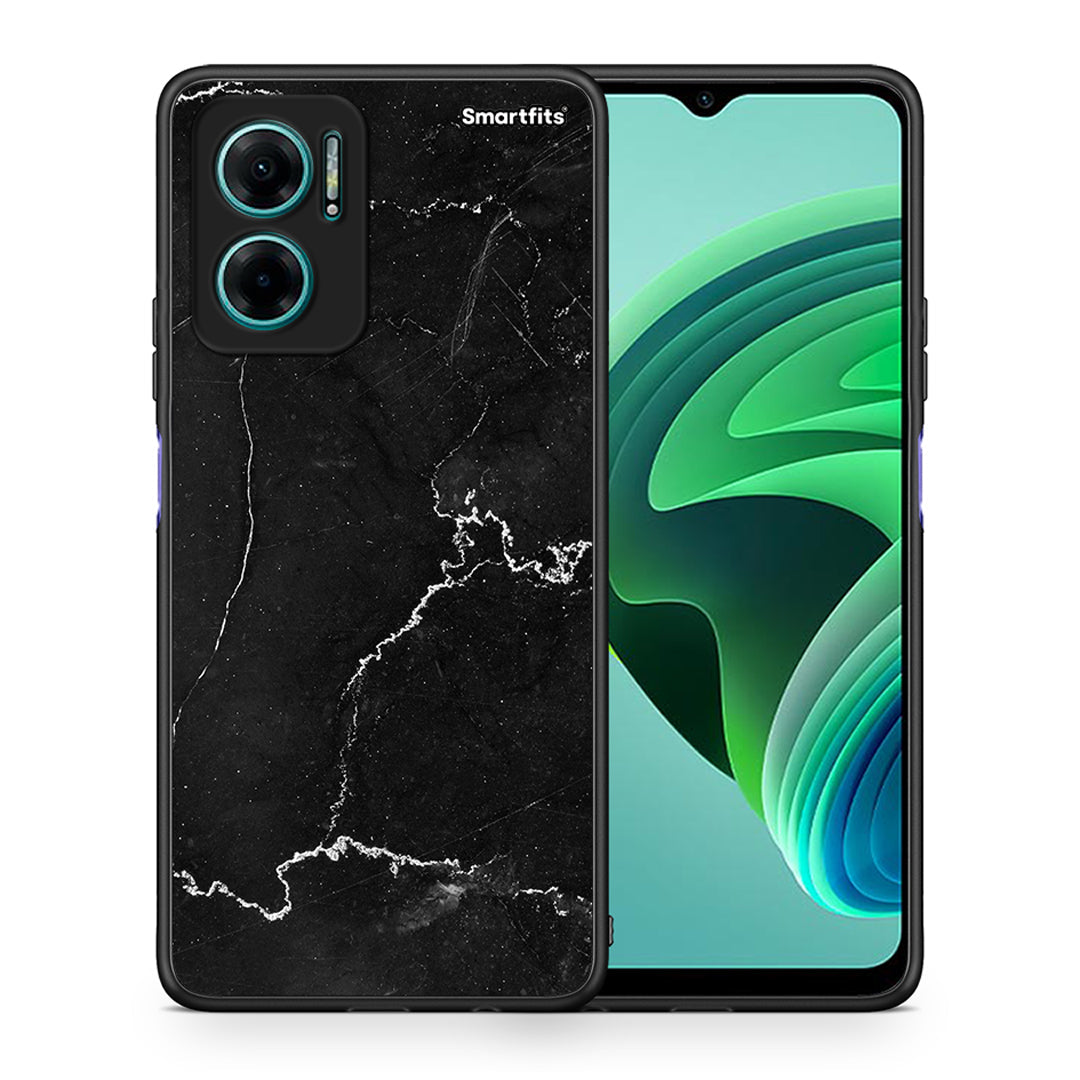 Θήκη Xiaomi Redmi Note 11E Marble Black από τη Smartfits με σχέδιο στο πίσω μέρος και μαύρο περίβλημα | Xiaomi Redmi Note 11E Marble Black case with colorful back and black bezels