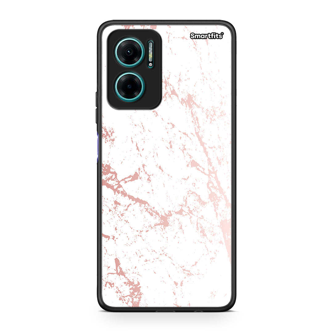 116 - Xiaomi Redmi Note 11E Pink Splash Marble case, cover, bumper