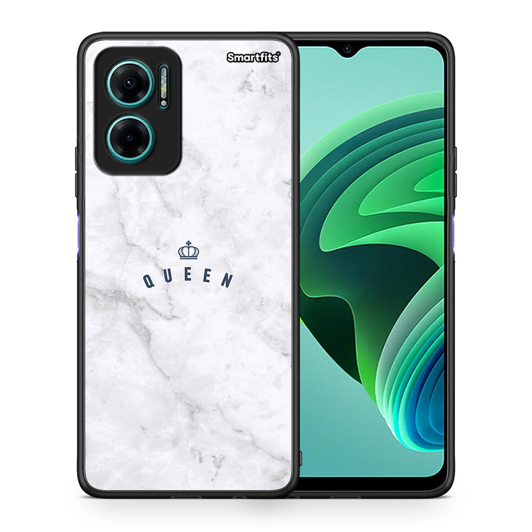Θήκη Xiaomi Redmi Note 11E Queen Marble από τη Smartfits με σχέδιο στο πίσω μέρος και μαύρο περίβλημα | Xiaomi Redmi Note 11E Queen Marble case with colorful back and black bezels