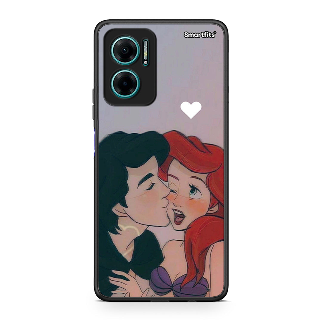 Xiaomi Redmi Note 11E Mermaid Love Θήκη Αγίου Βαλεντίνου από τη Smartfits με σχέδιο στο πίσω μέρος και μαύρο περίβλημα | Smartphone case with colorful back and black bezels by Smartfits