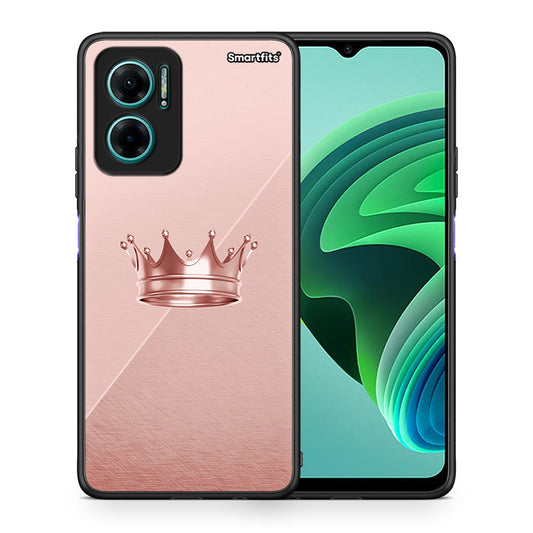 Θήκη Xiaomi Redmi Note 11E Crown Minimal από τη Smartfits με σχέδιο στο πίσω μέρος και μαύρο περίβλημα | Xiaomi Redmi Note 11E Crown Minimal case with colorful back and black bezels