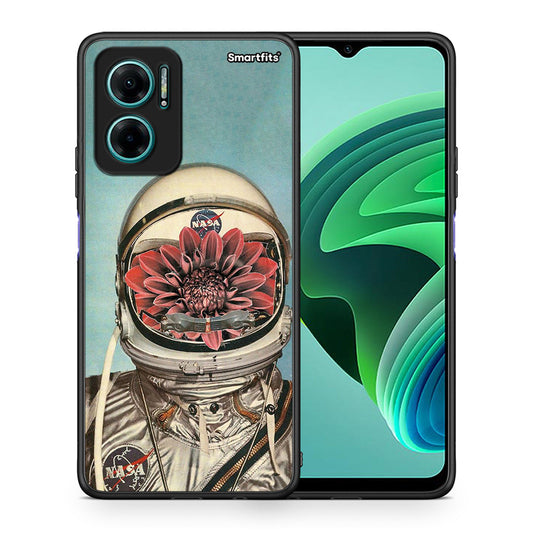 Θήκη Xiaomi Redmi Note 11E Nasa Bloom από τη Smartfits με σχέδιο στο πίσω μέρος και μαύρο περίβλημα | Xiaomi Redmi Note 11E Nasa Bloom case with colorful back and black bezels